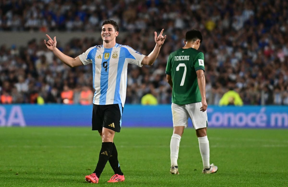 Julián Álvarez; Selección Argentina. Foto: NA (Maxi Luna)