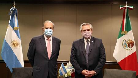 Andrés Manuel López Obrador y Alberto Fernández en México, NA