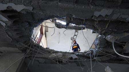Destrucción en Rafah. Foto: Reuters.