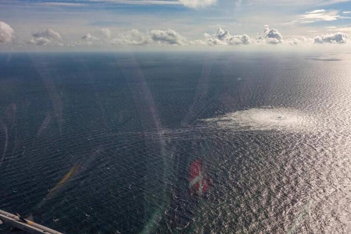El mar negro, donde estaba ubicado el Nord Stream. Foto Reuters.