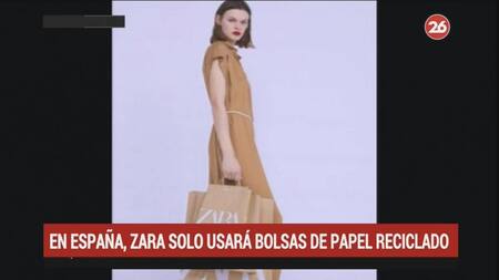 Zara solo usará bolsas de papel reciclado en sus tiendas de España (Canal 26)