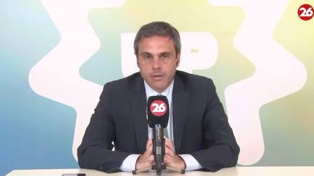 Guillermo Michel en Canal 26. Foto: captura video