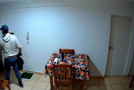 Así se retiraban del departamento. Foto: Captura.