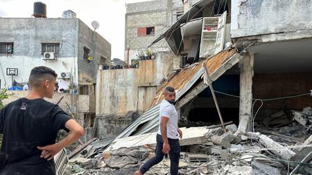 Bombardeo israelí en Gaza. Foto: Reuters.