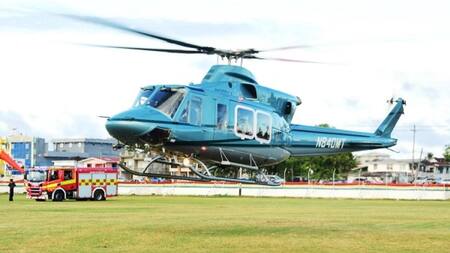 Helicóptero de la Fuerza de Defensa de Guyana.
