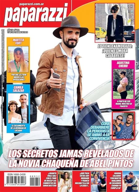 Tapas de revistas, Revista Paparazzi, 17 de septiembre de 2019, Abel Pintos