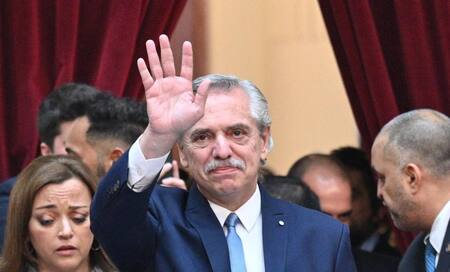 Alberto Fernández en Asamblea Legislativa. Foto: Télam.