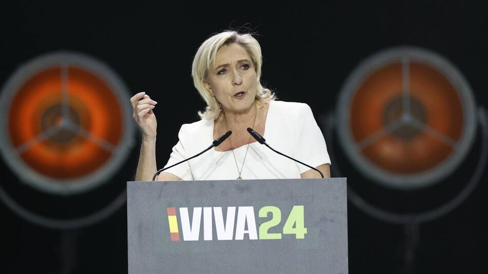Marine Le Pen, líder opositora francesa. Foto: EFE.