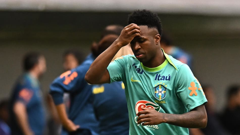 Vinícius Júnior entrenó diferenciado de sus compañeros. Foto: EFE