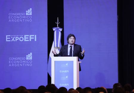 Javier Milei prevé que la inflación de abril será menor a la de marzo. Foto: NA.