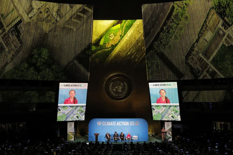 Greta Thunberg en la ONU, cambio climático, REUTERS