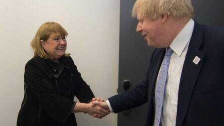 Susana Malcorra y Boris Johnson