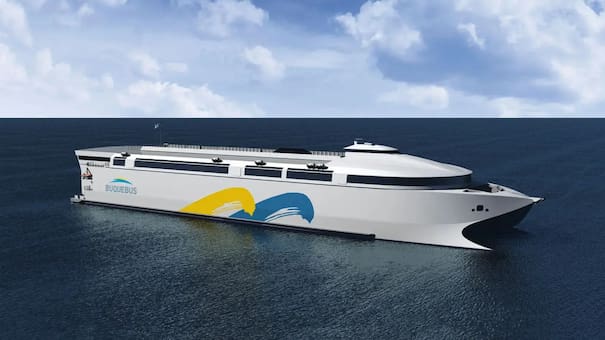 Así es el "China Zorrilla", el buque 100% eléctrico que unirá Argentina y Uruguay a fines de 2025