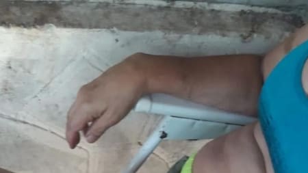 Salvaje golpiza a anciana en Bernal