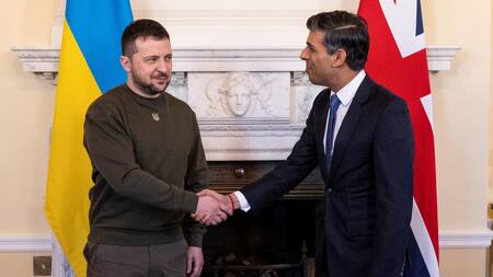 Volodimir Zelenski y Rishi Sunak_Reuters