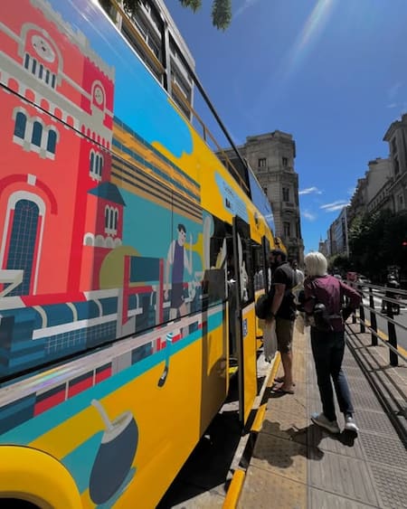 Bus Turístico para conocer Buenos Aires. Foto: Instagram @buenosairesbus
