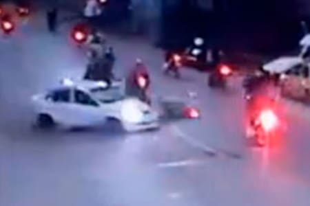 Caravana de motos Mar del Plata. Foto: captura pantalla