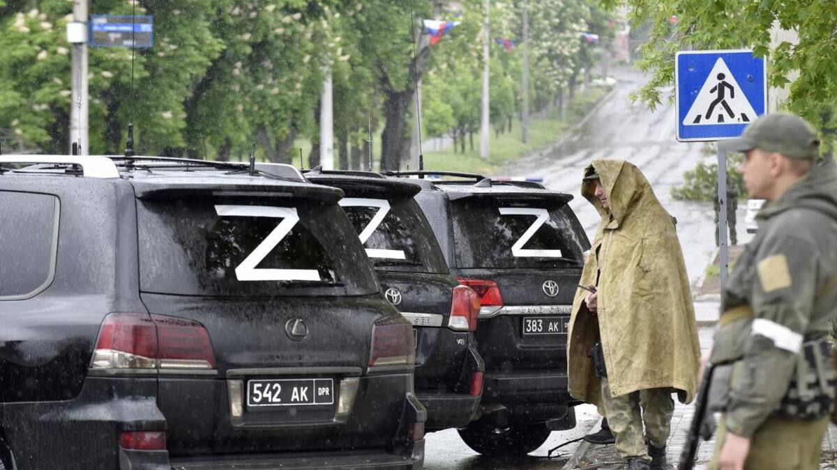 Tropas rusas tomando Mariupol. Foto: AFP