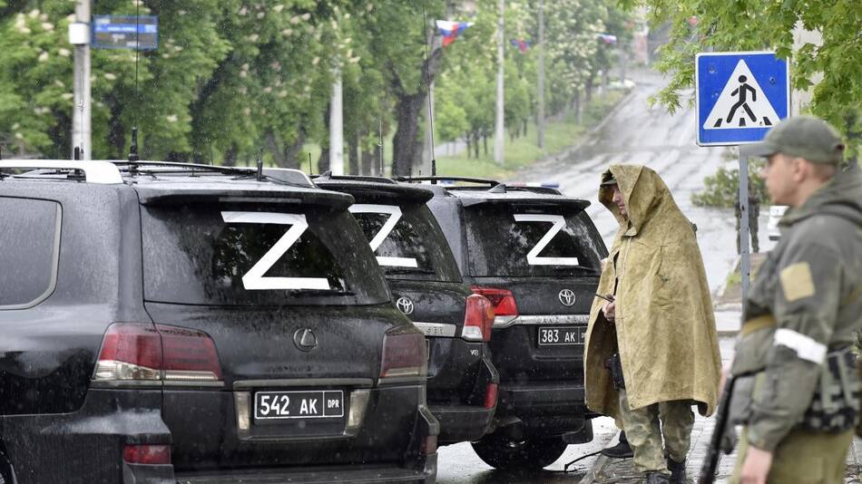 Tropas rusas tomando Mariupol. Foto: AFP