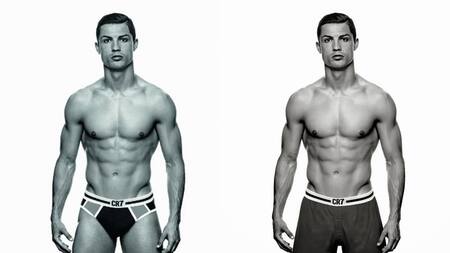 Cristiano Ronaldo en boxer y slip