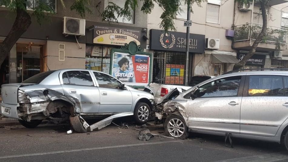 Triple choque en Boedo, NA