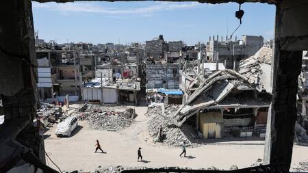 Destrucción en la Franja de Gaza. Foto: Reuters/Ramadan Abed