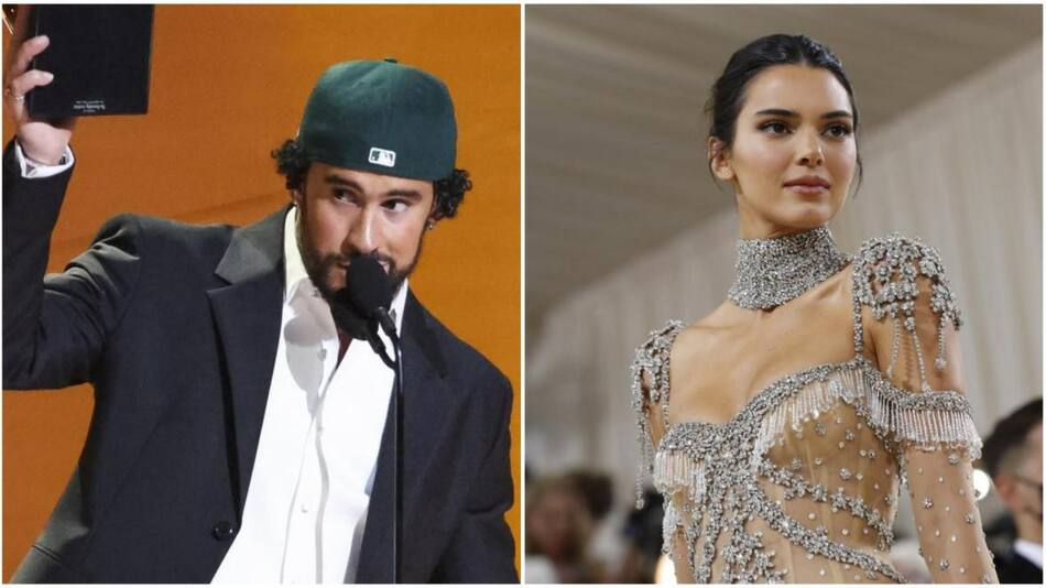Bad Bunny y Kendall Jenner. Fotos: archivo.