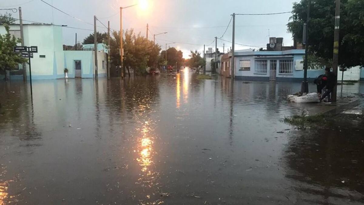 Temporal en Santa Fe, inundaciones