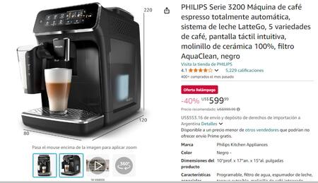 Cafetera expresso. Foto captura