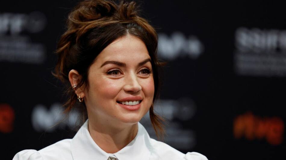 Ana de Armas en el Festival San Sebastian durante la presentación de Blonde. Foto: Reuters.