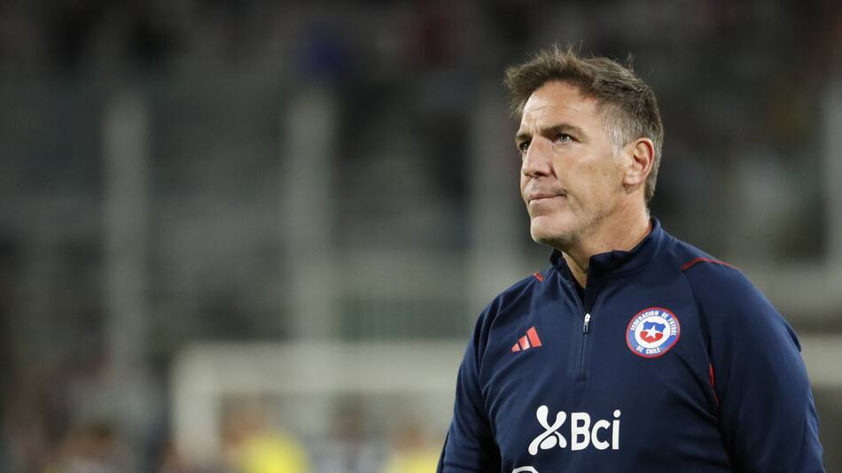 Eduardo Berizzo en la Selección de Chile. Foto: EFE.