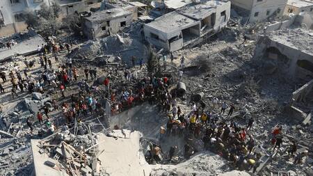 Destrucción en la Franja de Gaza. Foto: Reuters.