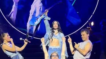 Con Lali como invitada sorpresa, Erreway regresó a los escenarios y se reencontró con el público argentino