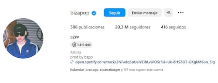 Bizarrap cambió su nombre a Bizapop. Foto: Captura de pantalla.
