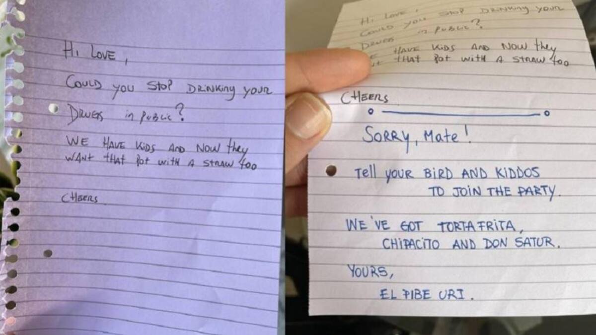 Inglaterra: un vecino le pidió que no tomara más mate y su respuesta fue viral