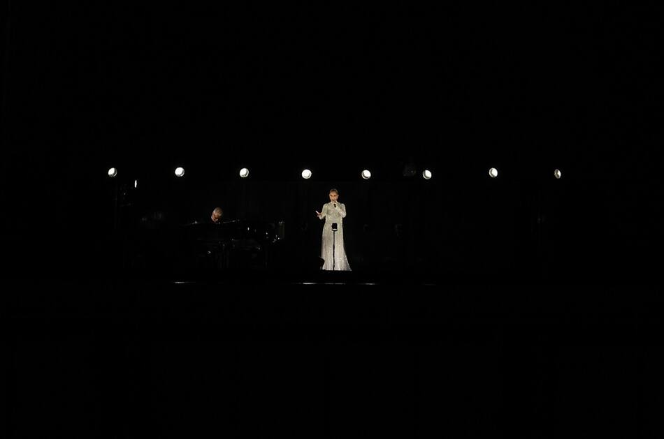 Céline Dion en la inauguración de los Juegos Olímpicos. Foto: Reuters