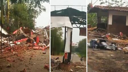 Frontera entre Colombia y Venezuela, FARC destruyeron un puesto del régimen de Maduro