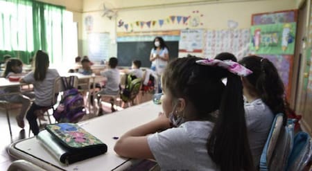 Quinta hora de clases. Foto: NA.