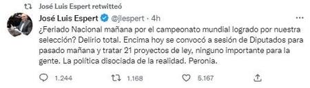 Tuit por feriado nacional