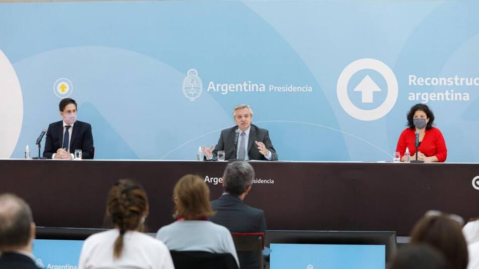 Acto de Alberto Fernández, PRESIDENCIA