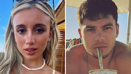 Morena Beltrán y Lucas Blondel. Foto: Instagrams.