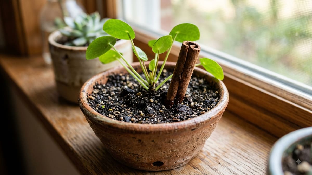 El truco de la rama de canela en las macetas: para qué sirve y cómo usarla en las plantas