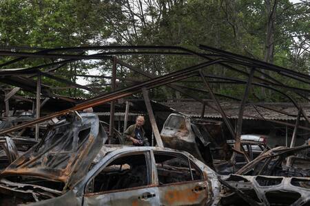 Destrozos en Ucrania por los ataques rusos. Foto: Reuters/Nina Liashonok