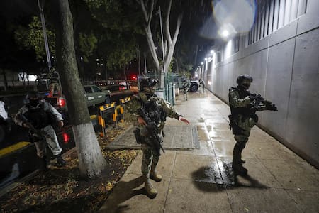 Operativo de detención de "El Nini", jefe de seguridad de los hijos de El Chapo Guzmán. Foto: EFE.