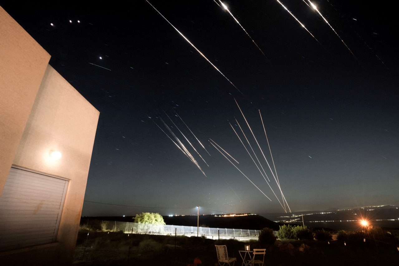 Ataques de Irán contra Israel. Foto: REUTERS/Gal Twig.