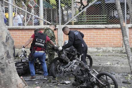 Atentado en Cali, Colombia. Fuente: EFE