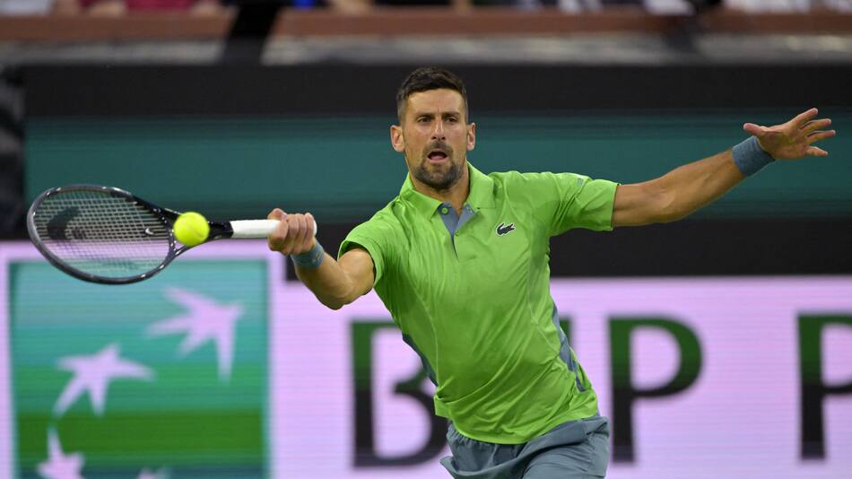 Novak Djokovic en Indian Wells. Foto: REUTERS.