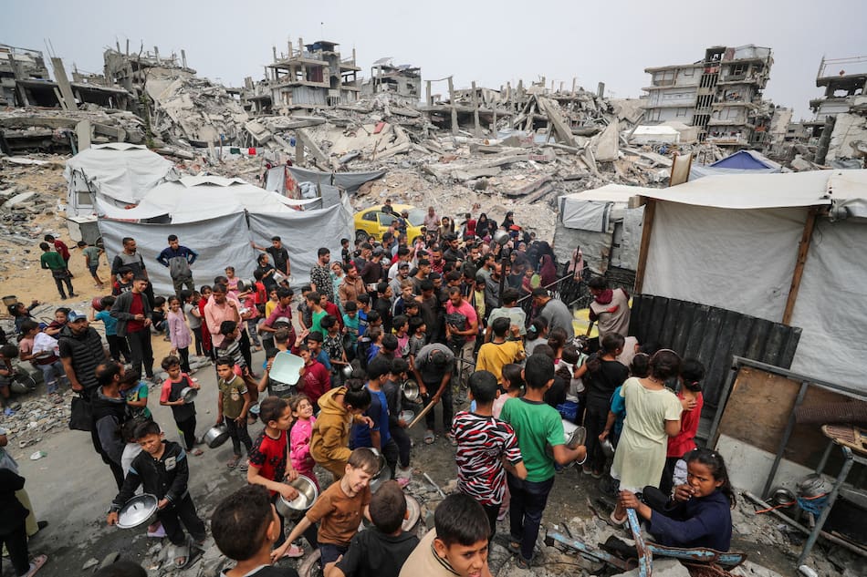La Franja de Gaza, un territorio destrozado. Foto: Reuters/Mahmoud Issa