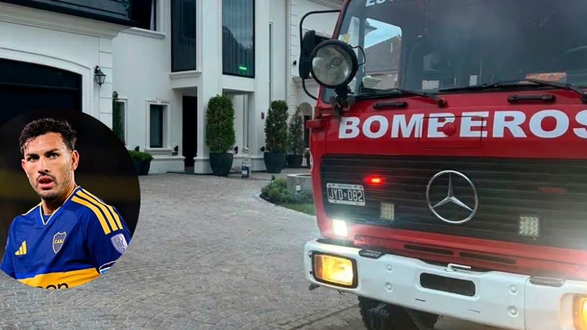 Incendio en la casa del futbolista Leandro Paredes