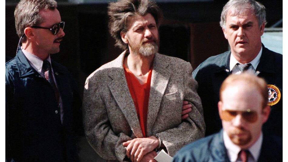 Ted Kaczynski, el recordado "Unabomber" de Estados Unidos. Foto: Reuters.